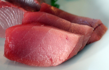 Bachi Chu-toro ~ Sashimi Specials ~ medium fatty big-eye tuna from Hawaii