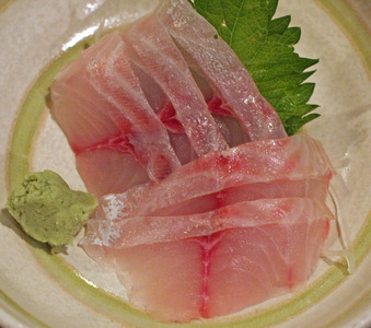 Isaki ~ Sashimi Specials ~ threeline grunt from Japan