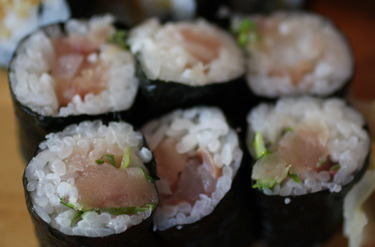 Negihama ~ Hosomaki ~ yellowtail kingfish & scallion